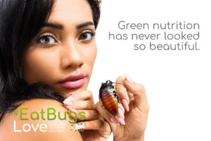 Entovegan Love #EatBugs - Raquel Cortman and Madagascar Hissing Cockroach