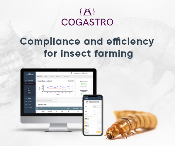 Cogastro core data management software for edible insect farming